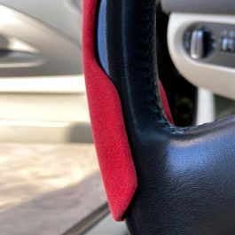 Occ Motorsport Funda de Volante Roja 2 Piezas ABS y Terciopelo Universal Antideslizante Diámetro 35-40 cm