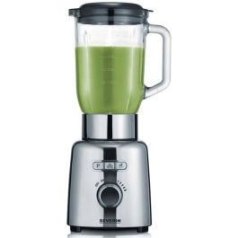 Severin SM3710 Licuadora de vaso clásica, acero inoxidable, recipiente de vidrio, función pulso, hielo picado, 6 cuchillas, velocidad continua