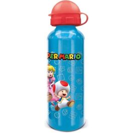 Botella de aluminio alta super mario 530 ml Botella de aluminio alta super mario 530 ml
