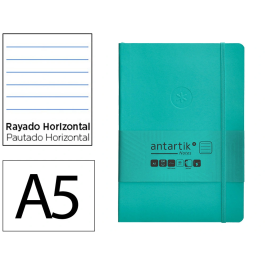 Antartik Cuaderno A5 Tapa Blanda Hojas Rayadas Turquesa 80 Hojas 80gr FSC Precio: 5.50000055. SKU: B12Q4RS2HD