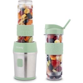 Mini batidora - SMOO18 - 300 W - 570 mL - Verde pastel - 2 botellas incluidas Mini batidora - SMOO18 - 300 W - 570 mL - Verde pastel - 2 botellas incluidas