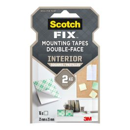 Scotch 4496-st16-p Cuadrados Adhesivos Doble Cara, Interiores, 25mmx25mm, 16 uds, Carga Máx 2 kg Precio: 4.99000007. SKU: B1EEHLXQ23