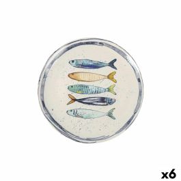 Plato Llano La Mediterránea Peixe Ø 26 cm (6 Unidades) Plato Llano La Mediterránea Peixe Ø 26 cm (6 Unidades)