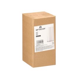 Giftdecor Florero de Cristal Cilindro Transparente 10.5x20.5 cm (Set de 12)