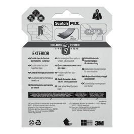 Cinta doble cara de montaje para exteriores, 19 mm x 5 m, máx 7 kg Cinta doble cara de montaje para exteriores, 19 mm x 5 m, máx 7 kg