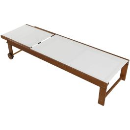 Tumbona Home ESPRIT Blanco Marrón 187 x 65 x 81 cm Tumbona Home ESPRIT Blanco Marrón 187 x 65 x 81 cm
