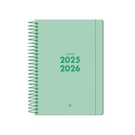 Agenda Escolar Liderpapel 25-2 6 Espiral Basic Verde Menta Semana Vista A5 Bilingüe Papel Fsc 70 gr Agenda Escolar Liderpapel 25-2 6 Espiral Basic Verde Menta Semana Vista A5 Bilingüe Papel Fsc 70 gr