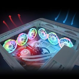 Thermaltake SWAFAN EX14 ARGB Ventilador de PC para Refrigeración 140mm, Iluminación LED, Pack de 3 Unidades