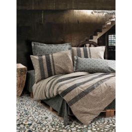 Juego de cama - 1 funda nórdica 220x240 cm + 2 fundas de almohada 60x60 cm - 100% algodón - Marrón Precio: 53.18192. SKU: B16TMKAGEW