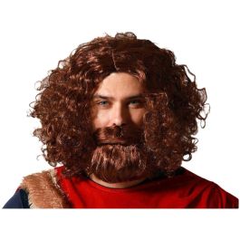 Peluca Castaño Rizado