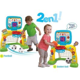 VTech Baby Multisport Interactive - Juguete 2 en 1 Baloncesto y Fútbol para Bebés de 12 a 36 Meses
