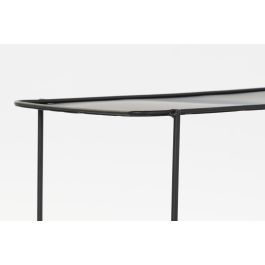 DKD Home Decor Consola Moderna Morden Court de Metal Azul y Negro, Doble Cara con 1 Estantería, 27.5x65x80 cm (Set de 2) DKD Home Decor Consola Moderna Morden Court de Metal Azul y Negro, Doble Cara con 1 Estantería, 27.5x65x80 cm (Set de 2)