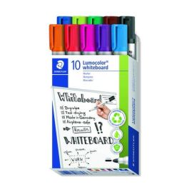 Staedtler Marcadores Pizarra Blanca Lumocolor 351 Punta Redonda, Secado Rápido, Inodoro, Estuche 10 Ud Precio: 9.78999989. SKU: B1AEBMSSN4