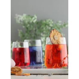 Lav Set de 6 Vasos "Terra" de 360 cc - Cristalería para Hogar (8 Cajas)