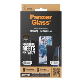 PanzerGlass P7358 Protector de Pantalla Privacidad para Samsung Galaxy A55 5G (6.6"), Anti-rayones, Gris, Filtro Vertical