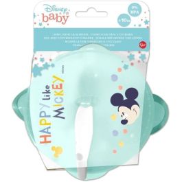 Thermobaby STO8412497130313 Bol hermético infantil con ventosa y cuchara, diseño Mickey, +10 meses