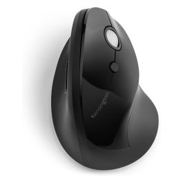Kensington Ratón Vertical Inalámbrico Pro Fit K75501EU Negro Ergonómico para Mano Derecha con Receptor USB