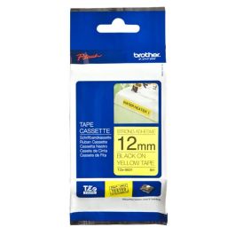 BROTHER Cinta laminada Amarillo / negro (Superadhesiva) 12mm Precio: 17.5899999. SKU: S0207510