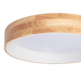 Plafón LED Decorativo Circular 30W CCT 3000-6000K (Luz Regulable) con Control Remoto - Acabado Blanco