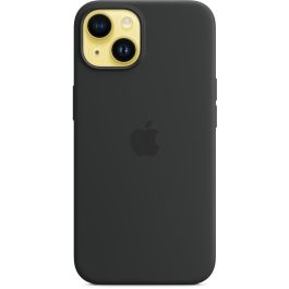 Apple MW5R3ZM/A Funda Silicone MagSafe para iPhone 14 - Protección Caídas y Rayones, Material Microfibra/Silicona, Color Midnight Negro