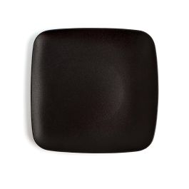 Plato Llano Ariane Antracita Cuadrado Negro Cerámica 20 cm (12 Unidades)