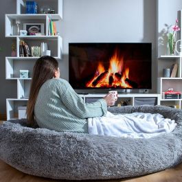 InnovaGood® Cama para perro Cloft, cama perro grande, tejido de poliéster, cama perros medianos antiestrés, Máxima relajación y
