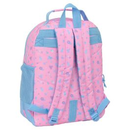 Safta Mochila doble con cantoneras adaptable a carro Stitch bright 420x320x150 mm