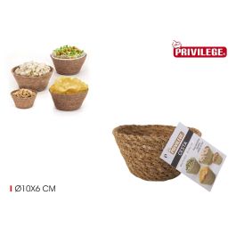 Cesta Redonda Seagrass 10x6 cm Privilege (24 Unidades) Cesta Redonda Seagrass 10x6 cm Privilege (24 Unidades)