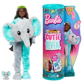 Barbie HKP98 Cutie Reveal Amigos Jungla Muñeca Articulada Elefante con Disfraz Peluche 10 Sorpresas y Cambio de Color Precio: 29.94999986. SKU: S2426778