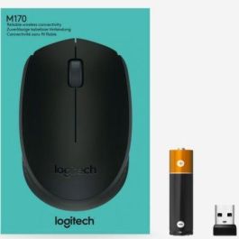 Logitech M170/M171 Ratón Inalámbrico 2.4 GHz USB Negro, con Receptor USB. Batería 1 AA, 12 meses de autonomía. Diseño ambidiestro. Logitech M170/M171 Ratón Inalámbrico 2.4 GHz USB Negro, con Receptor USB. Batería 1 AA, 12 meses de autonomía. Diseño ambidiestro.