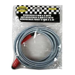 Benson Desatascador de Tuberias Metálico Flexible 5 m x 8 mm Cromado Precio: 18.49999976. SKU: S7901842