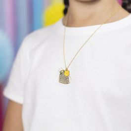 PEERS HARDY Colgante Corazón Disney Winnie the Pooh chapado en oro amarillo con amuleto Pooh