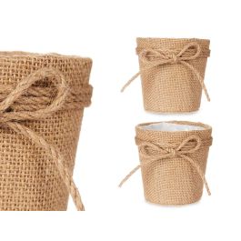 Macetero Tela Con Lazo 10X10Cm Marron Ibergarden (24 Unidades) Precio: 39.49999988. SKU: B1JD5GCYKC