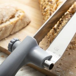 Cuchillo de Pan con Guía de Corte Regulable Kutway InnovaGoods Cuchillo de Pan con Guía de Corte Regulable Kutway InnovaGoods
