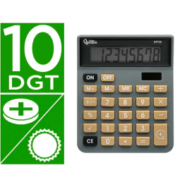 Liderpapel xf18 Calculadora de sobremesa, 8 dígitos, solar y pilas, gris, 127x105x24 mm Precio: 7.49999987. SKU: B138Y3P8WG