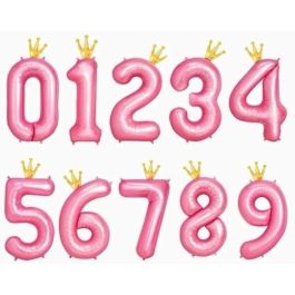 OH YEAH Globo Poliamida Nº5 Con Corona 115 cm Rosa Pastel Y Oro Precio: 1.49999949. SKU: B18GPJ98ZH