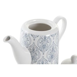 DKD Home Decor Tetera Árabe de Gres 1L Azul, Marrón y Blanco con Azulejos. Apta Microondas y Lavavajillas. 12.5x16.5x24 cm DKD Home Decor Tetera Árabe de Gres 1L Azul, Marrón y Blanco con Azulejos. Apta Microondas y Lavavajillas. 12.5x16.5x24 cm