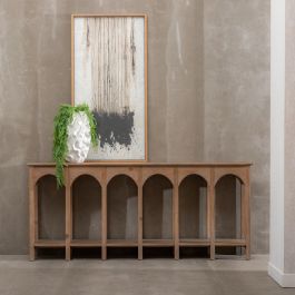 Consola Natural Madera de Pino Entrada 210 X 38 X 90 cm