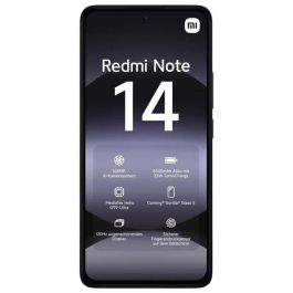 Xiaomi Redmi Note 14 MZB0J01EU | 6.67" AMOLED 120Hz | Cámara 108MP AI | 5500mAh 33W Carga | MediaTek G99-Ultra | 6GB RAM 128GB Negro IP54