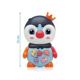 KioKids Pingüino Musical Interactivo Bebé con Luz y Sonidos, Botones Animales, Desarrollo Temprano +12 Meses Multicolor