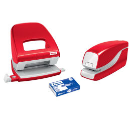 Petrus Grapadora Eléctrica e-310 Contactless Rojo Metalizado Capacidad 12 Hojas