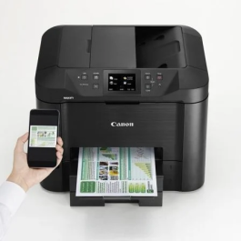 Canon Multifunción Inyección Maxify MB5450 WiFi Dúplex ADF - Impresora, Copiadora, Escáner, Fax para Oficinas Pequeñas