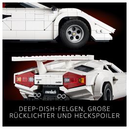 LEGO Icons Lamborghini Countach 5000 Quattrovalvole 10318 - Juego de Construcción de 1506 Piezas para Adultos