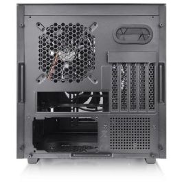 Thermaltake Divider 200 TG Black Micro Torre PC, Micro ATX/Mini-ITX, con Ventana de Vidrio Templado y USB-C