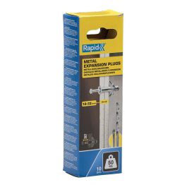 Rapid Taco de expansión metálico Ø13x65 tornillo m6x75, especial pladur y paredes huecas, bolsa 10 unid