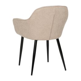 Silla Beige Tejido-Metal Contract 61 X 59,50 X 83 cm