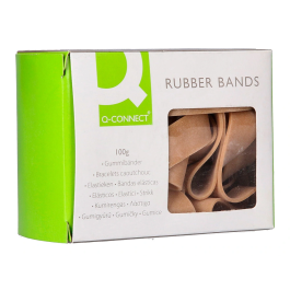 Q-connect Bandas elásticas 100 gr 180 x 16 mm Número 18