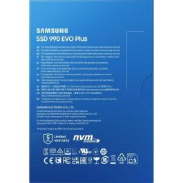 Disco SSD Samsung 990 EVO Plus 4TB/ M.2 2280 PCIe 5.0/ Compatible con PS5 y PC/ Full Capacity Disco SSD Samsung 990 EVO Plus 4TB/ M.2 2280 PCIe 5.0/ Compatible con PS5 y PC/ Full Capacity
