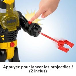 Imaginext Hyg31 Figura Batman Insider y Exotraje Robot Articulado 30,5cm con Luces, Sonidos y Proyectiles para Niños +3 Años