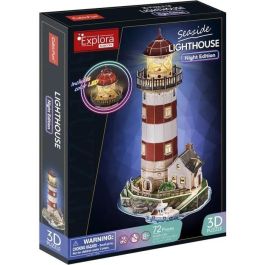 Explora Sciences AAAOT96582 - Puzzle de Faro 3D - Juego de Construcción 72 Piezas - A partir de 8 años